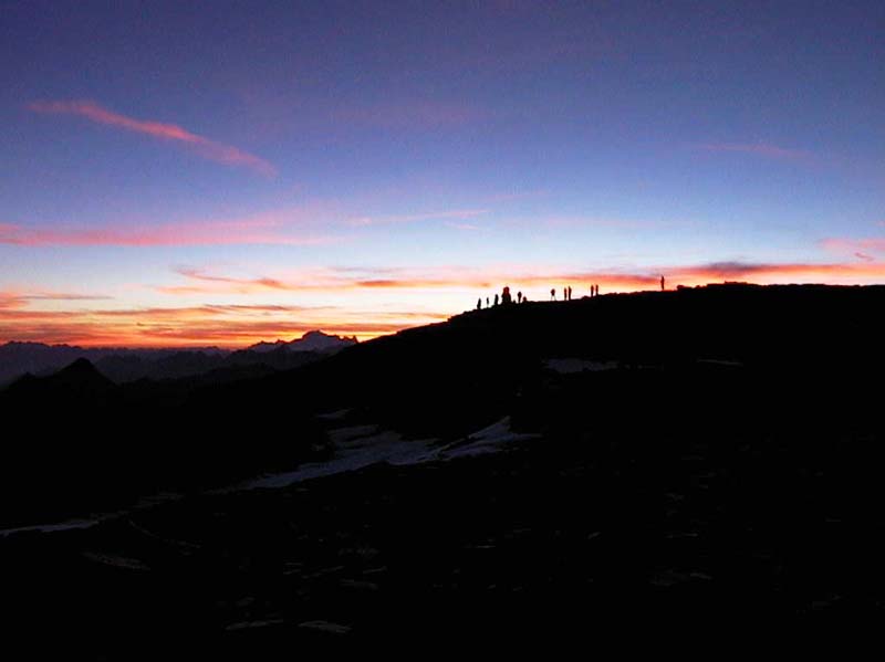 28 Sonnenuntergang bei der Sellahuette