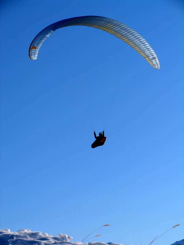 16 ein Gleitschirmflieger ueber dem Schatthorn